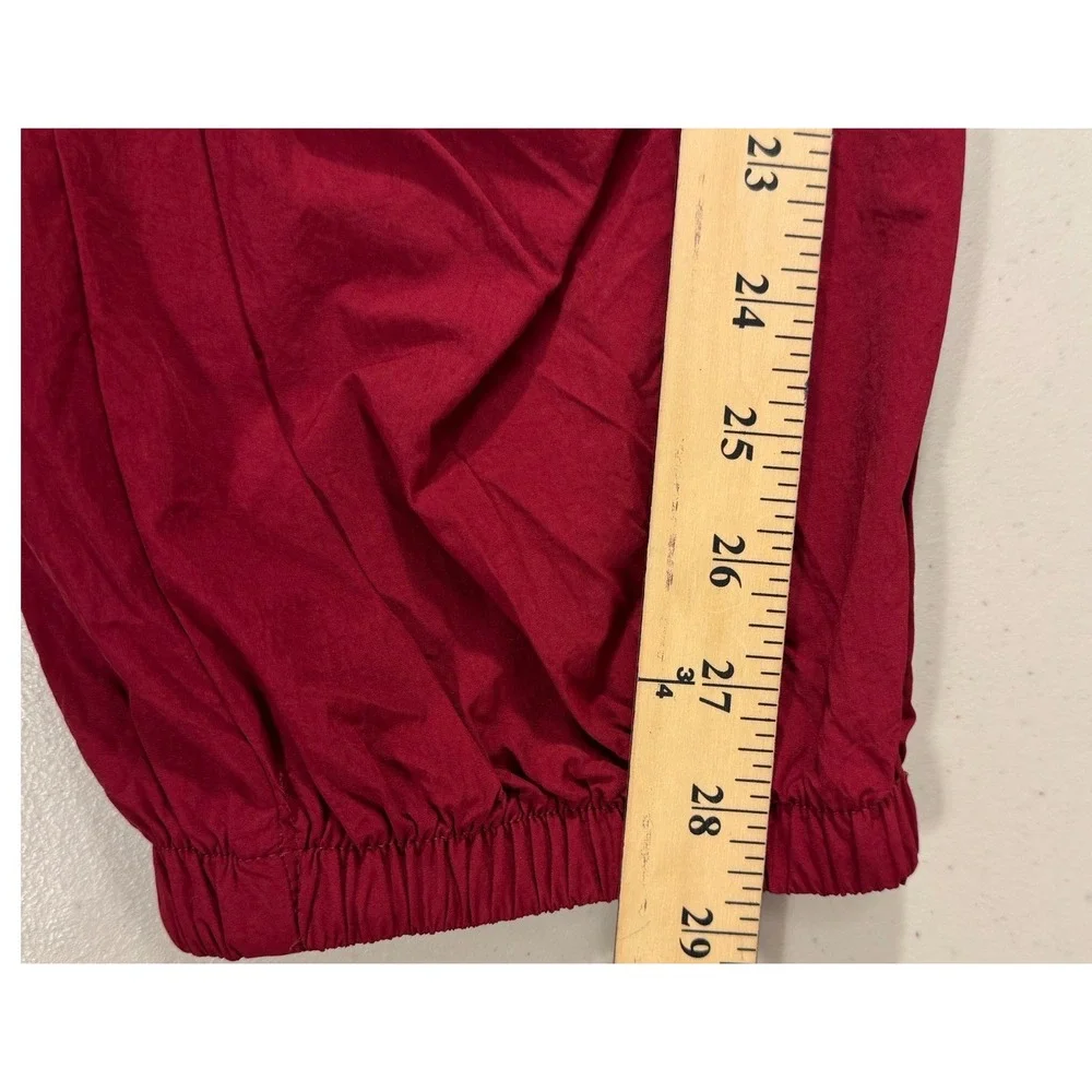 Xersion Parachute Pants Girls 3XL Red High Rise Woven Cargo Joggers Athletic NEW
